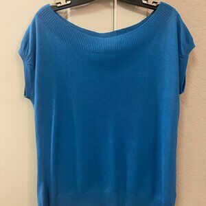 The Limited Blue Boatneck Boat Neck Shirt Top Size Medium